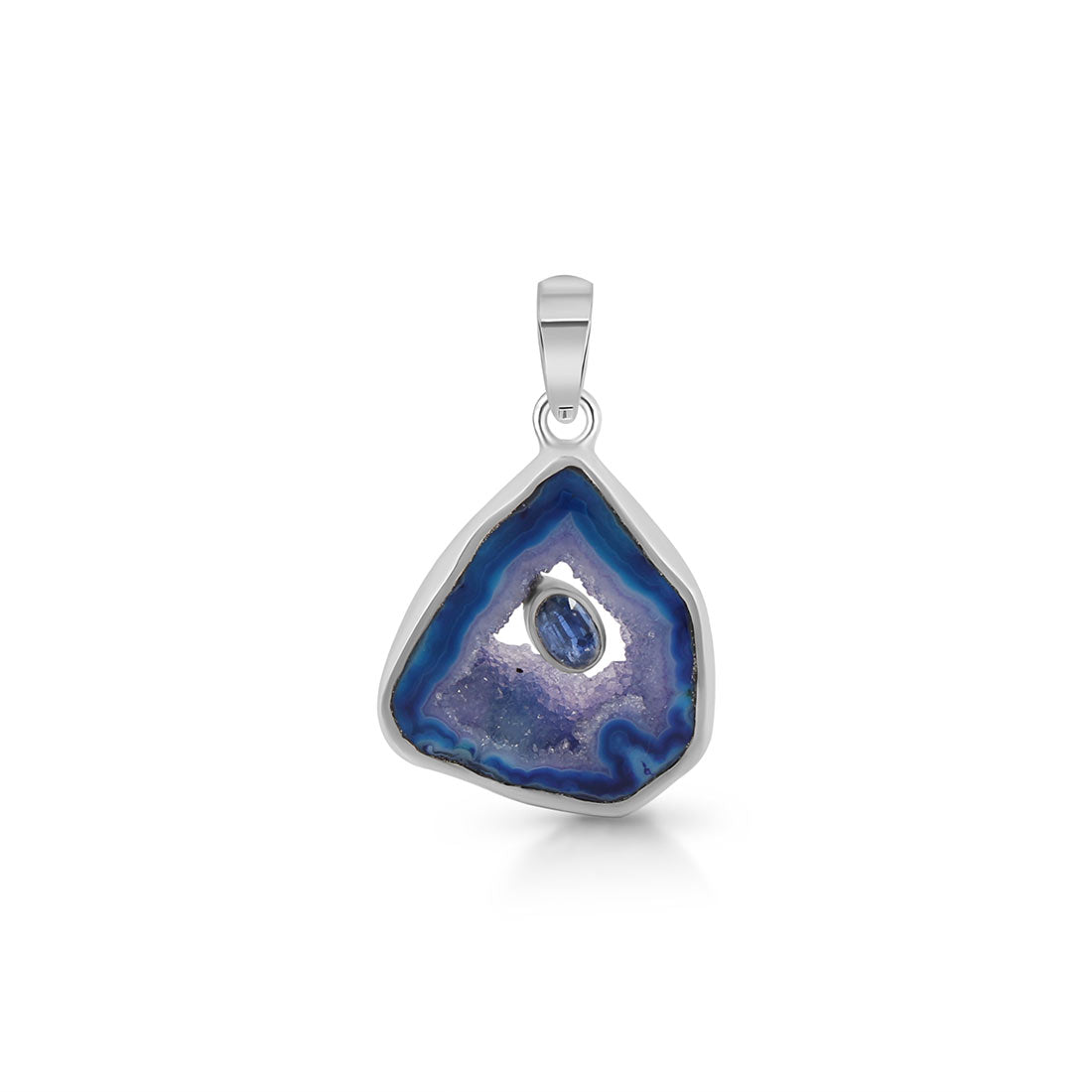 Blue Agate Pendant-(ABU-P-30.)